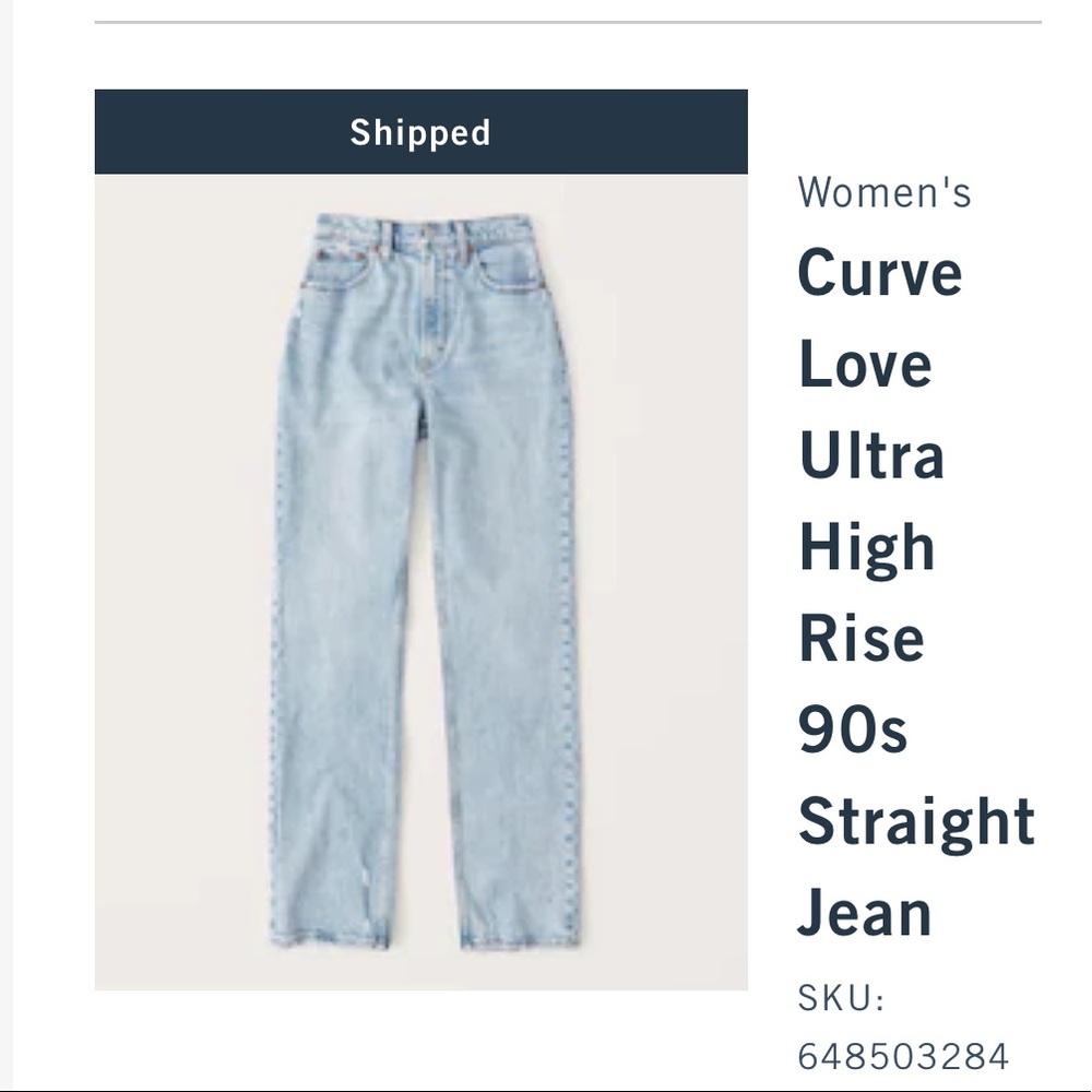 Curve Love Ultra High Rise 90s Straight Jean